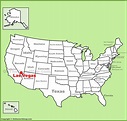 Las Vegas location on the U.S. Map