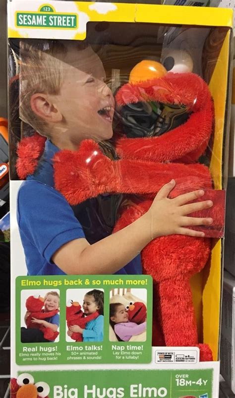 New Playskool Sesame Street Big Hugs Elmo Plush Toy Talking Doll
