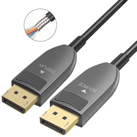 Armored Displayport 14 Aoc Active Optical Cable 8k 324gbps Aoc