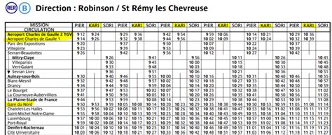 Paris Rer B First And Last Trains Schedule And Timetables Paris By Train
