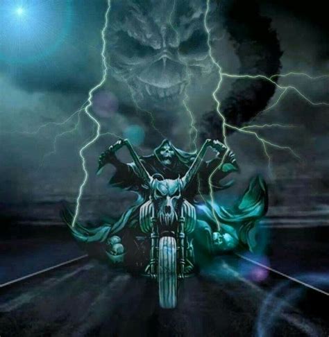 Riding With Reaper Grim Reaper Art Grim Reaper Biker Art