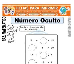 Razonamiento Matematico para Niños de Segundo de Primaria 26 Fichas