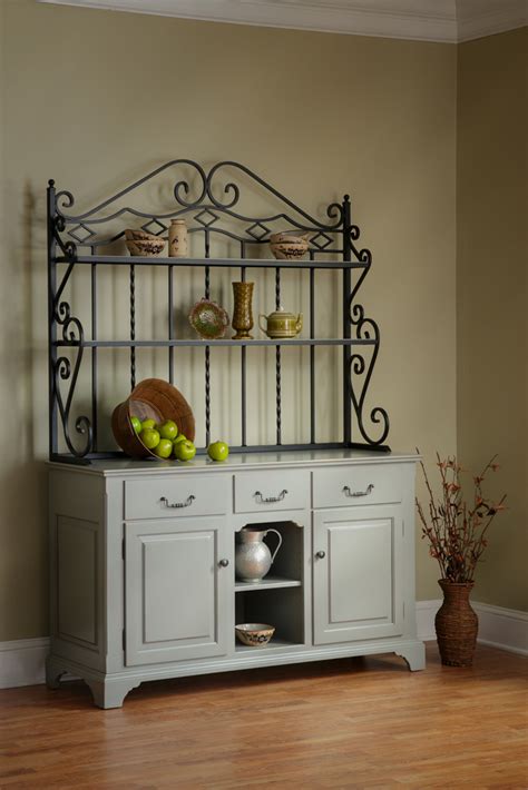 Function and sophistication blend with this essential piece. Open Front Buffet with Baker's Rack - Town & Country Furniture
