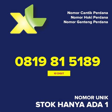 Dan salah satu jenis kartu perdana terbaik datang dari provider xl. Jual Kartu Perdana XL Nomor Cantik Hoki Ganteng 0819 815 189 di Lapak Mitra Global Infokom ...