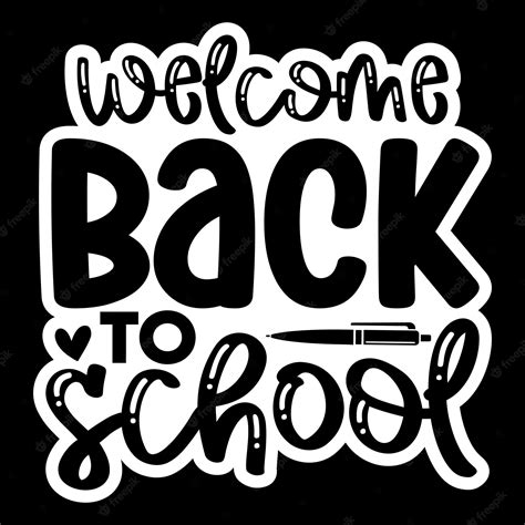 Premium Vector Welcome Back To School Stickers Svg