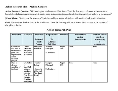 Action Research Plan In Apa Action Research Plan Elisha Gray