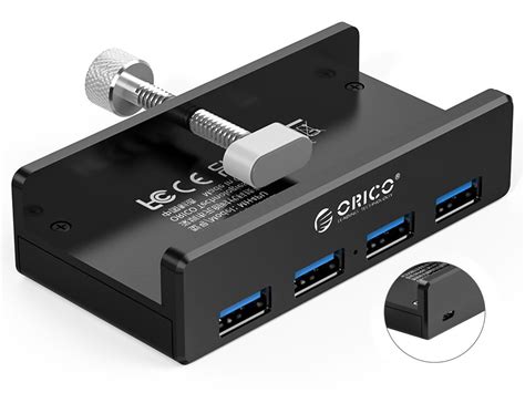 Orico Usb 30 Hub Monitor Edge And Desk Edge Usb 30 4 Port Clip Type