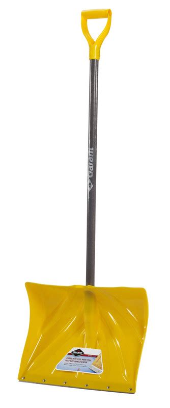 Snow Shovel 18 Poly Blade With Steel Wear Strip Wooden Handle