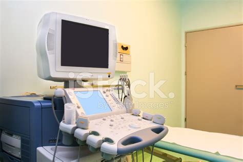 Modern Ultrasound Device For Diagnostic Sonography Stock Photo