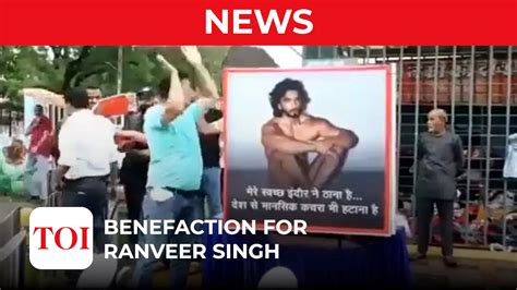 Ranveer Singh S Nude Photoshoot Indore Residents Donate Clothes To Ranveer Singh Toi Original