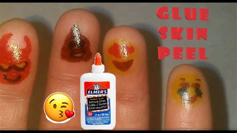 Satisfying Glue Peel Emoji Finger Puppets Youtube