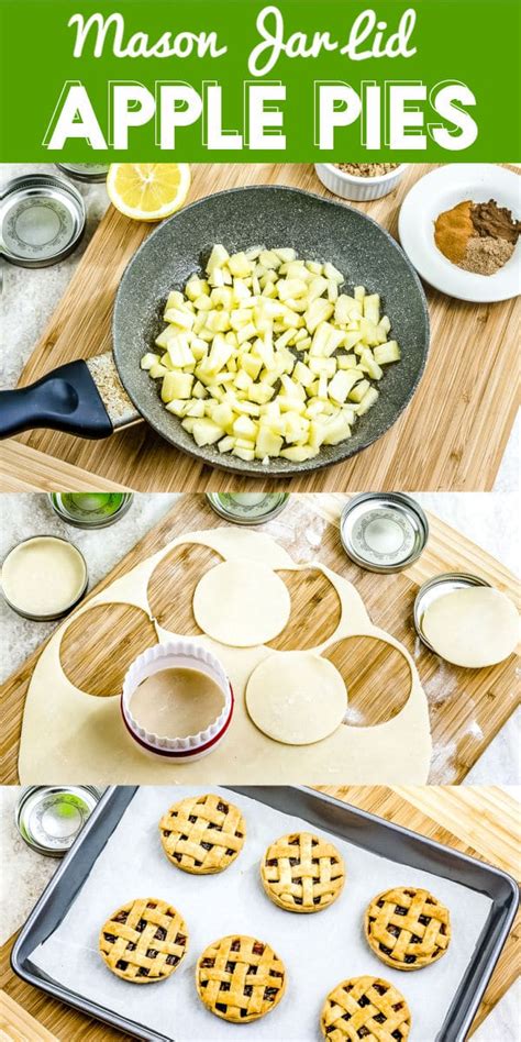 Mini Apple Pies Made In Mason Jar Lids Easy Budget Recipes