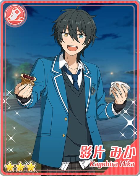 With his slightly melancholic singing voice, his performances are both personal and comforting. Image - (Taiyaki) Mika Kagehira Bloomed.png | The English Ensemble Stars Wiki | FANDOM powered ...