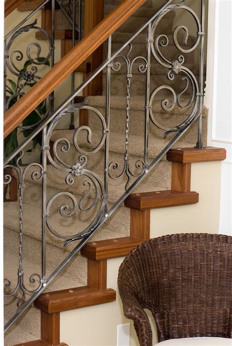 Iron Stair Rails And Banisters Sylvans Custom Iron Works Stair