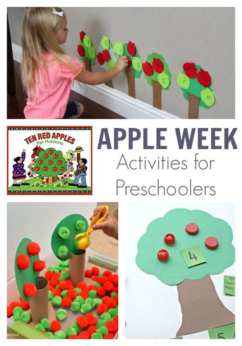 Apple Week For Preschoolers Featuring 10 Red Apples By Pat Hutchins