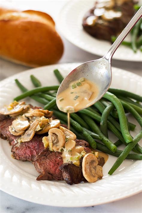 Quick And Easy Broiled Steak With Mustard Sauce Baking Mischief