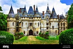 Impressive Chateau de Vigny,view with beautiful gardens,France Stock ...