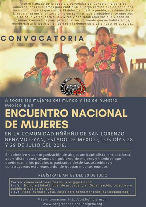 Emiten Convocatoria Al Encuentro Nacional De Mujeres