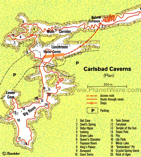 Carlsbad Caverns Maps