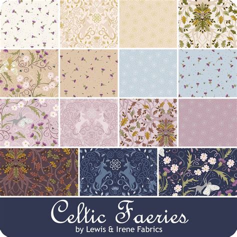 Celtic Faeries Digitally Printed Yardage Lewis And Irene Fabrics Fat