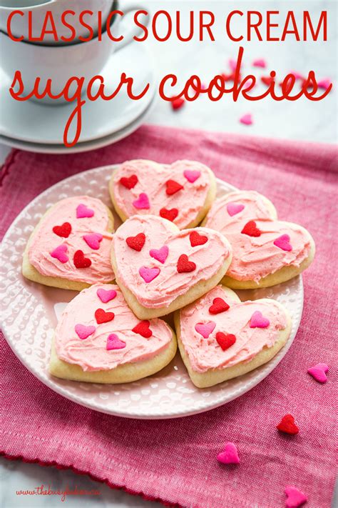 In a medium bowl, whisk together the flour and salt. Classic Sour Cream Sugar Cookies {Valentines Day} - The ...
