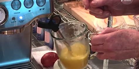 Martha Stewart Makes Her Scrambled Eggs In A Cappuccino Machine Video
