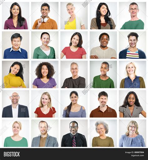 Human Face Set Faces Image And Photo Free Trial Bigstock