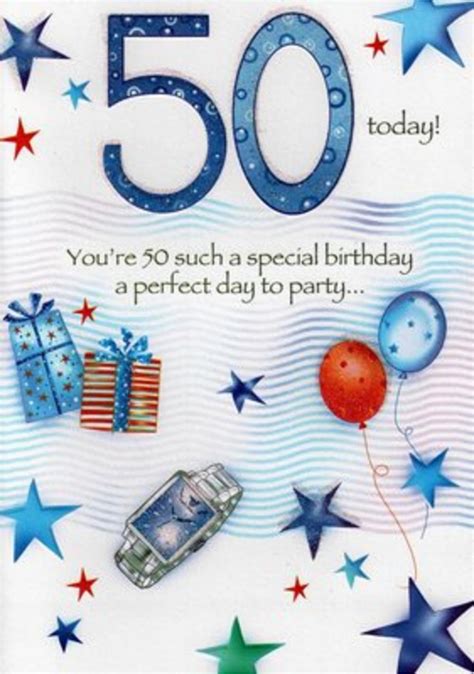 Male 50th Birthday Cards Male 50th Birthday Poetry In Motion Card Cards