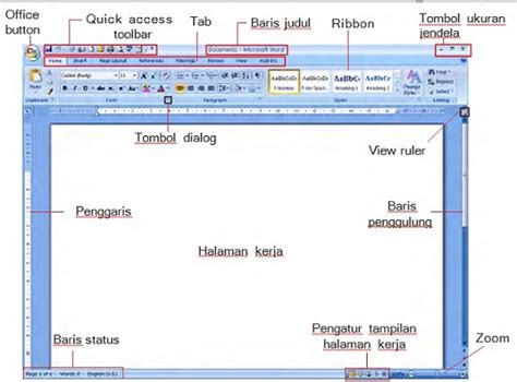 Gambar Jendela Microsoft Word 2007 Pulp