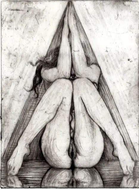 Nude Erotic Nude Original Graphic Erotic Art Etching Ars Erotica The Best Porn Website