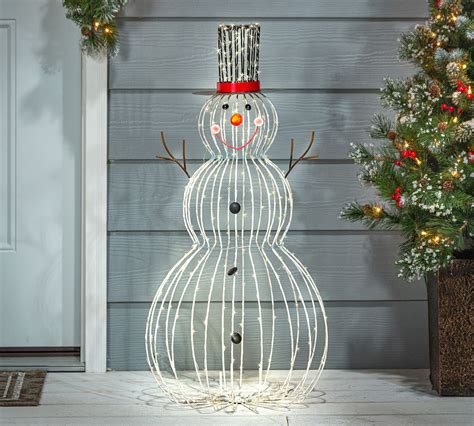 Light Up Led Outdoor Snowman Pottery Barn