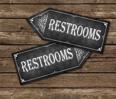 Printable Bathroom Sign