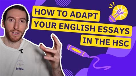 How To Adapt Your English Essays In The Hsc Youtube