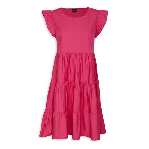 pink tiered dress 3097313 truworths