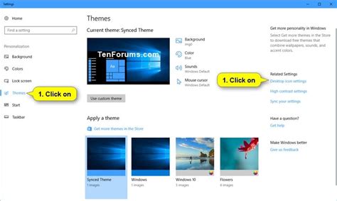 Allow Or Prevent Themes To Change Desktop Icons In Windows 10 Tutorials