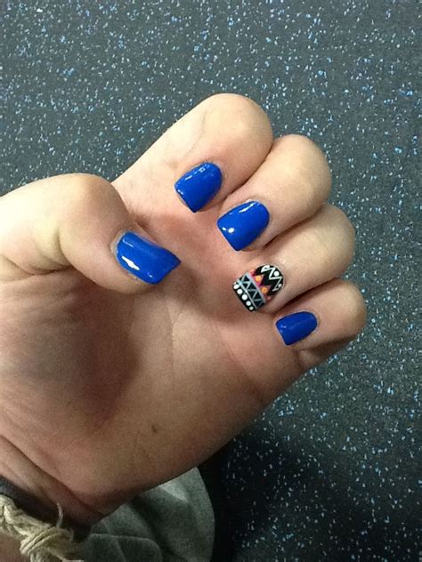 You can do anything you want to, really. Aztec design 💙 | Aztec designs, Nail designs, Design