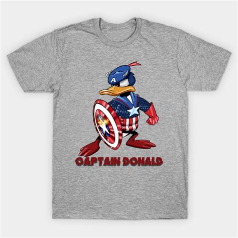 Donald Duck Captain America Marvel Character Captain America T