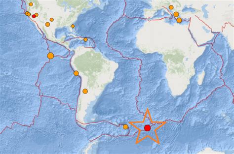Strong 5 0 Earthquake Rocks Southern Mid Atlantic Ridge No Tsunami Threat