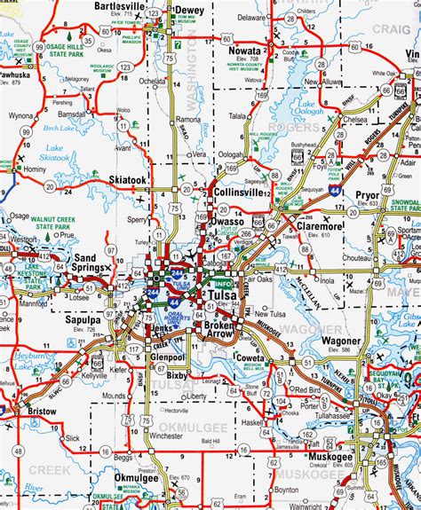 Map Of Tulsa Oklahoma TravelsMaps Com