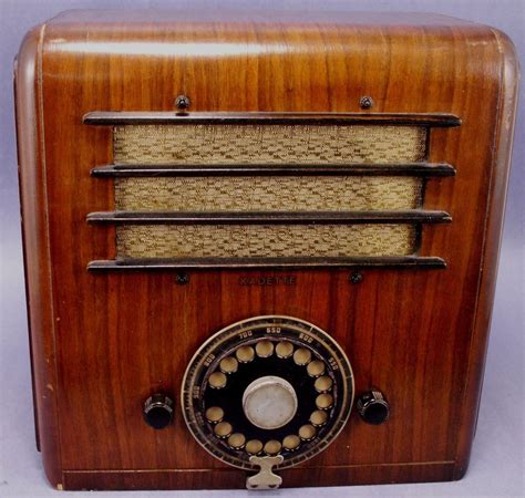 1936 Kadette Teledial Wood Table Tube Radio Working Vintage Vintage