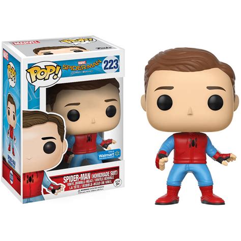 Male action figure + funko protective case. Funko POP! Marvel: Spider-Man, Spider-Man Homemade Suit Unmasked, Walmart Exclusive - Walmart ...