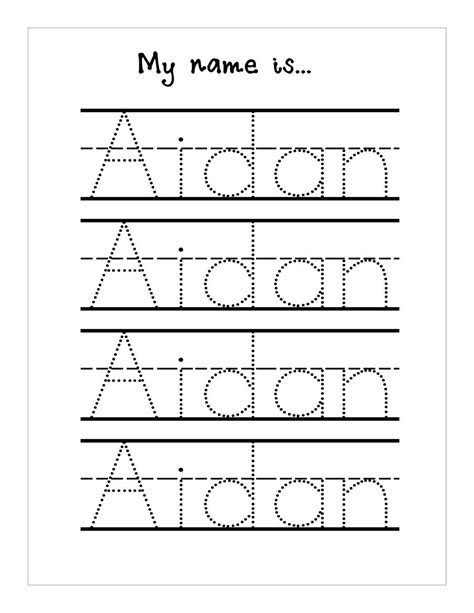 Free Printable Name Tracing Worksheets Free Printable A To Z
