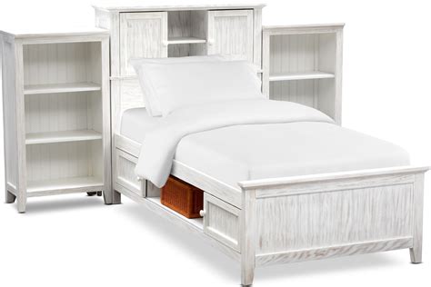 Sidney Bookcase Storage Bed And 2 Bookcases Value City Furniture And