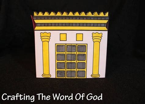 Solomons Temple Bible Crafts Bible Crafts For Kids Solomons Temple