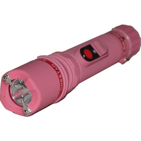 Powerful 10 Million Volt Flashlight Stun Gun Rechargeable Pink