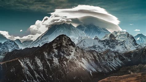 デスクトップ壁紙 1920x1080 Px 雲 丘 ヒマラヤ 風景 自然 ネパール 雪の山 1920x1080