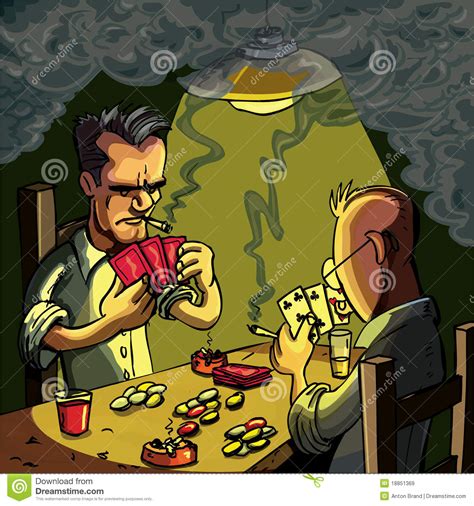 Cartoon playing cards illustrations & vectors. Cartoon Of Two Men Playing Cards Stock Vector - Illustration of card, hand: 18851369