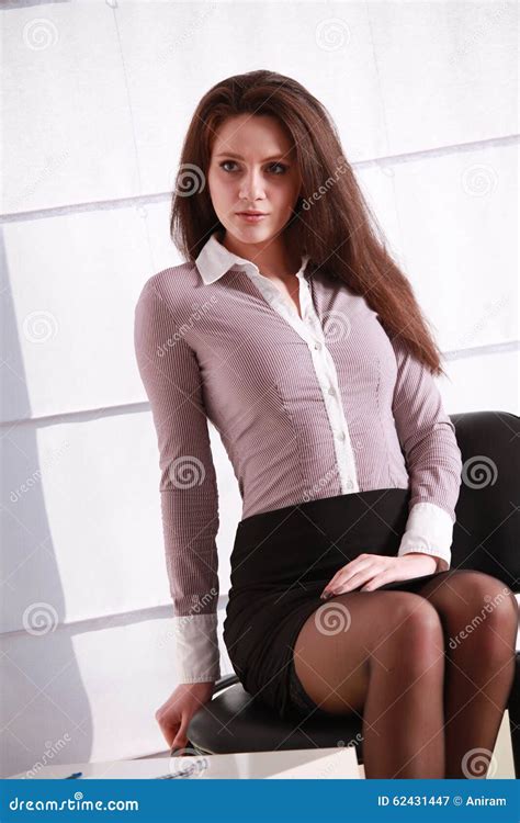секретарша сексуальная стоковое изображение изображение насчитывающей рубашка 62431447