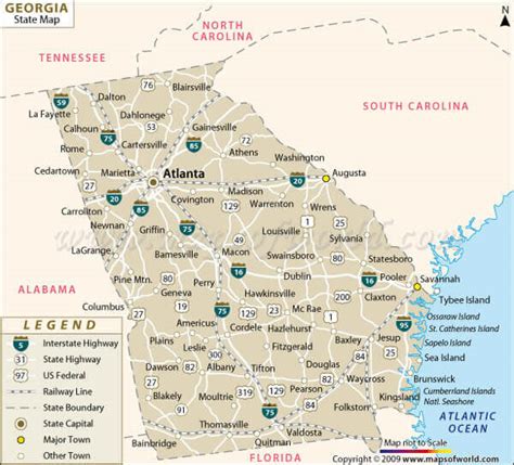 Interstate 95 Georgia Map