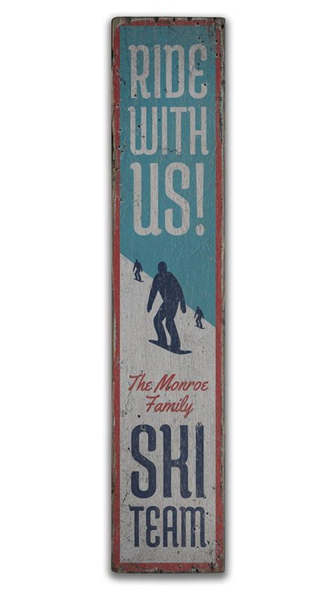 Skiing Slope Sign Wooden Slope Sign Skiing With Friends Etsy